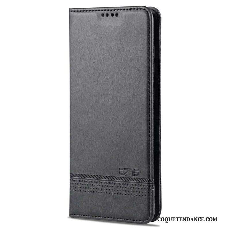 Flip Cover Samsung Galaxy S21 FE Style Cuir AZNS