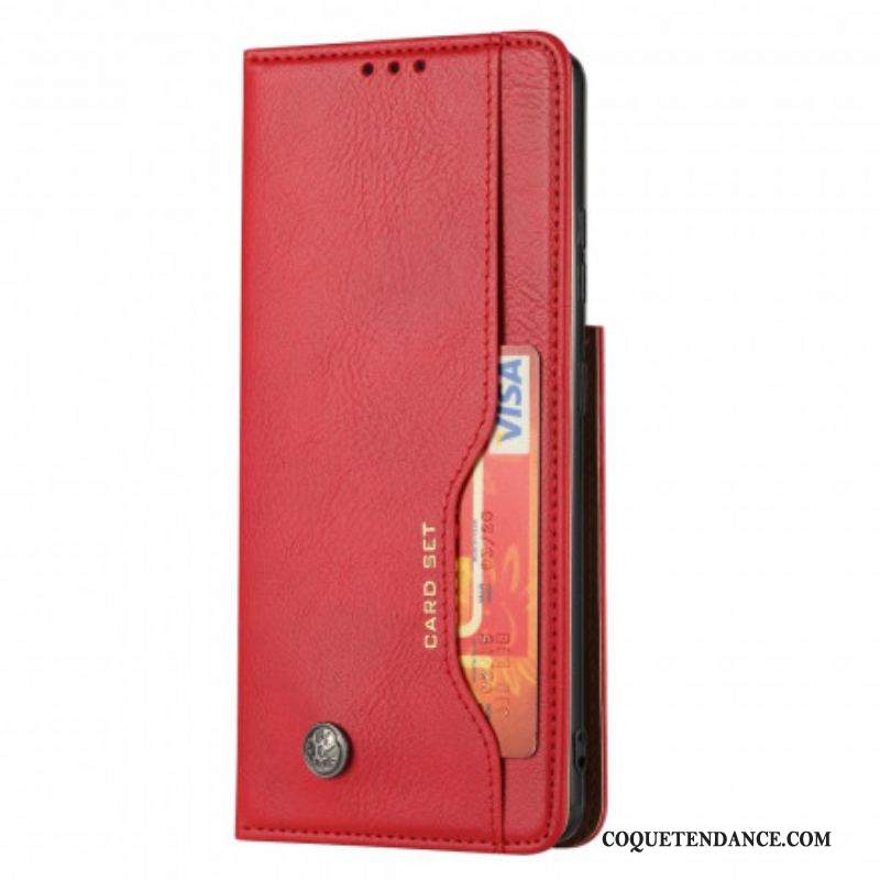 Flip Cover Samsung Galaxy S21 Ultra 5G Simili Cuir Porte-Cartes