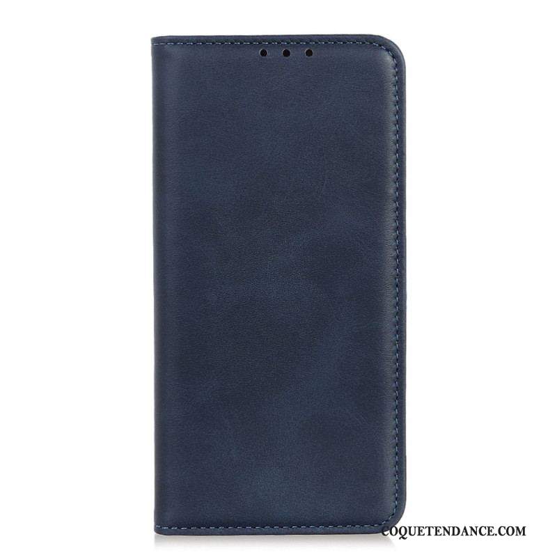 Flip Cover Samsung Galaxy S22 5G Cuir Fendu Élégance