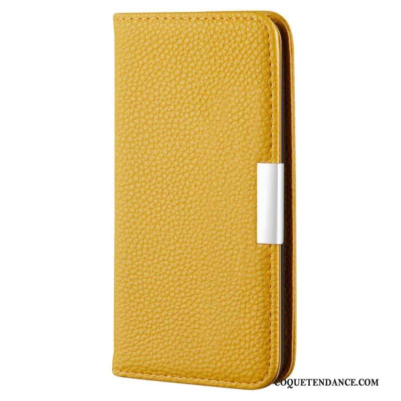 Flip Cover Samsung Galaxy S22 5G Simili Cuir Litchi Ultra Chic