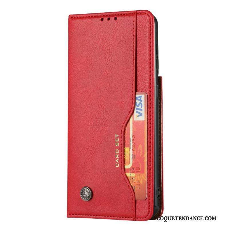 Flip Cover Samsung Galaxy S22 5G Simili Cuir Porte-Cartes