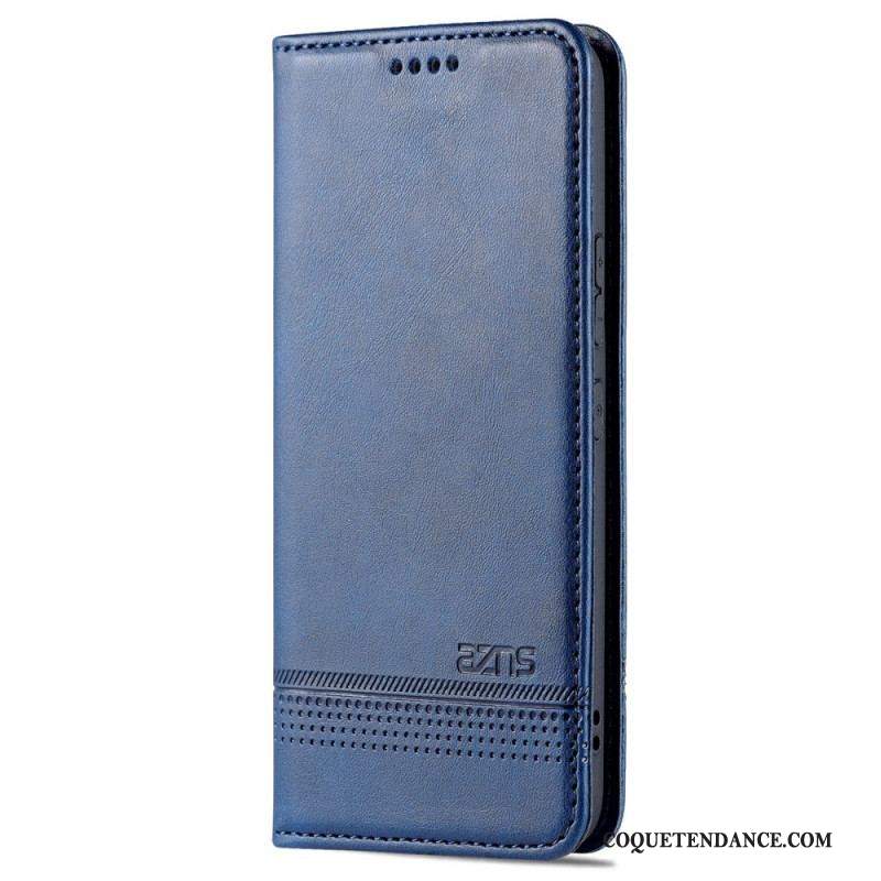 Flip Cover Samsung Galaxy S22 5G Style Cuir AZNS