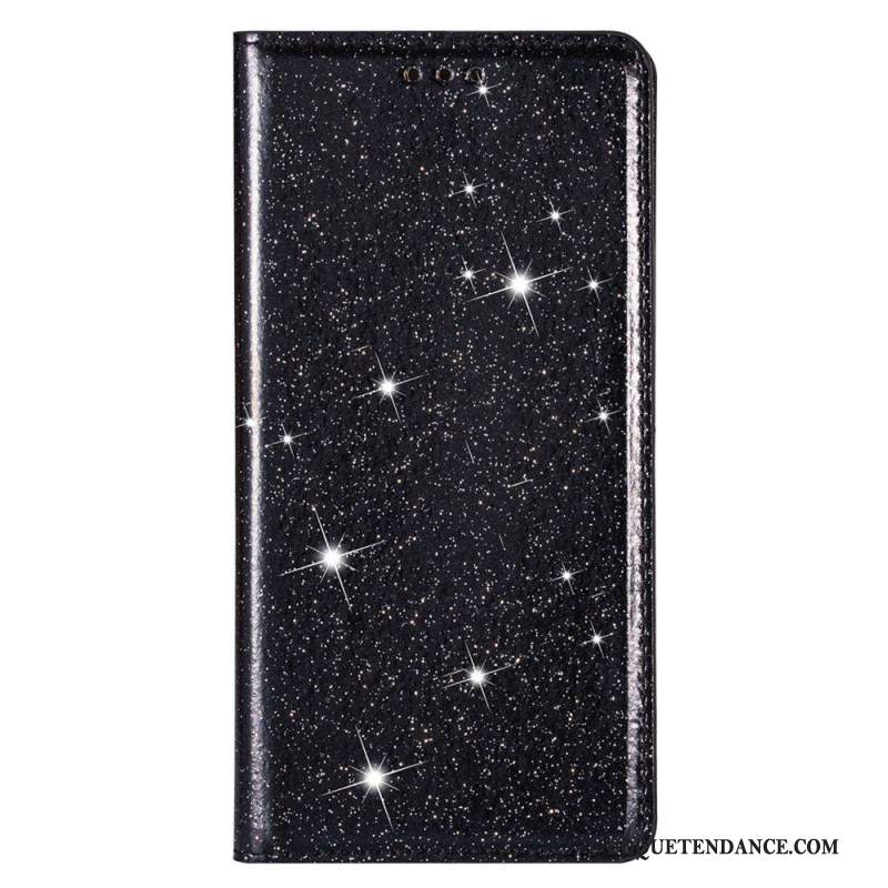 Flip Cover Samsung Galaxy S22 5G Style Paillettes