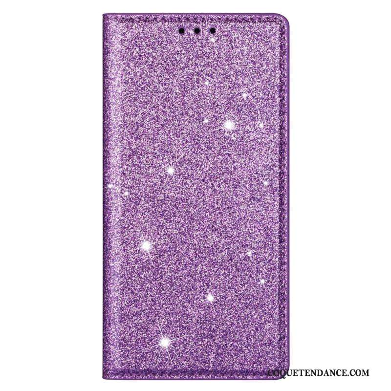 Flip Cover Samsung Galaxy S22 5G Style Paillettes