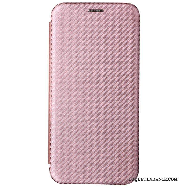 Flip Cover Samsung Galaxy S22 Plus 5G Fibre Carbone