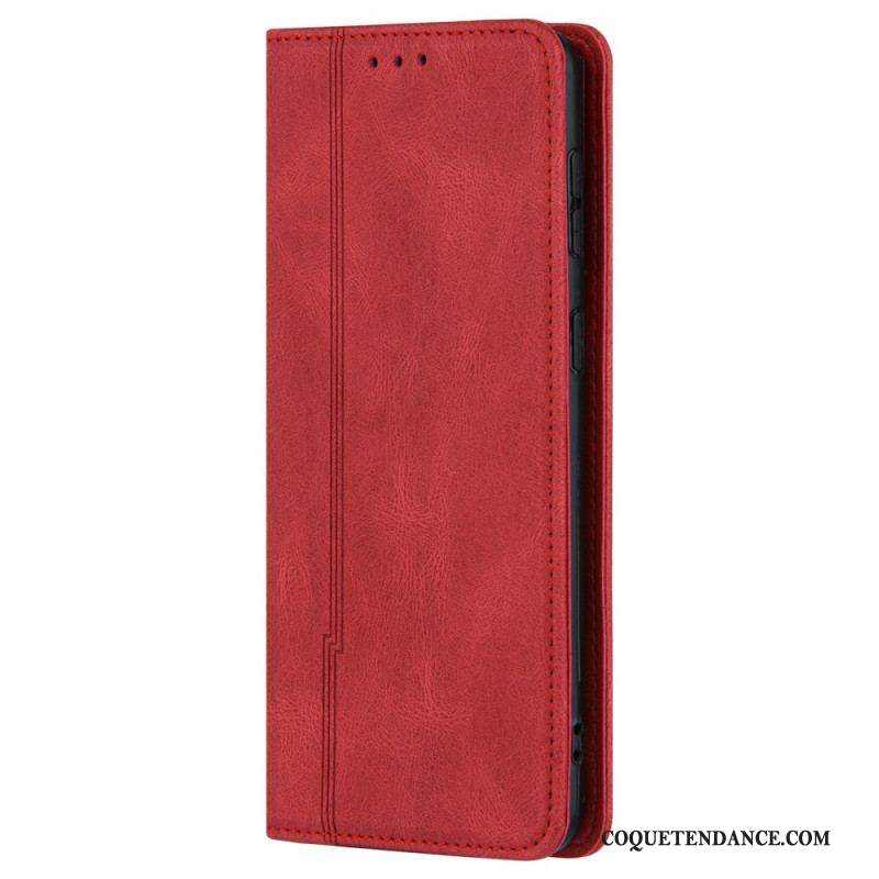 Flip Cover Samsung Galaxy S22 Style Cuir Ligne