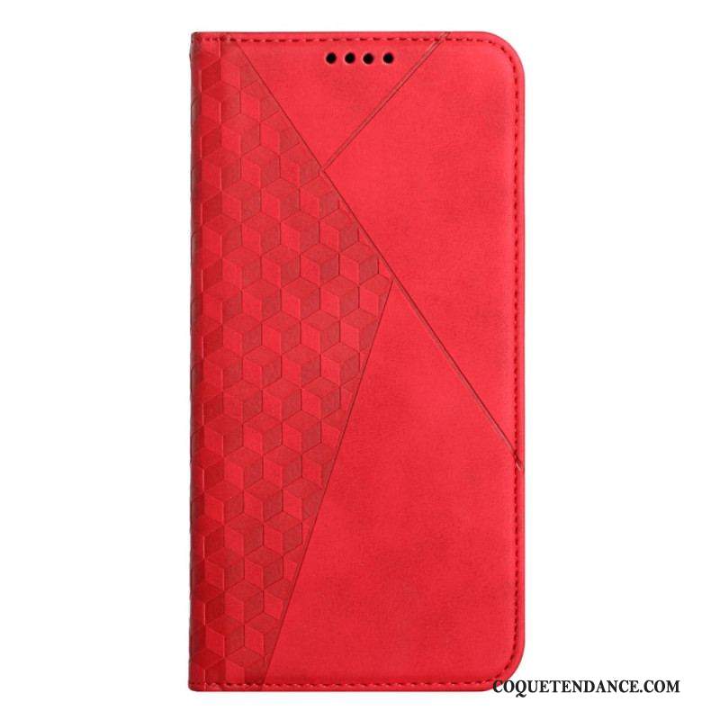 Flip Cover Samsung Galaxy S23 5G Style Cuir Motif 3D