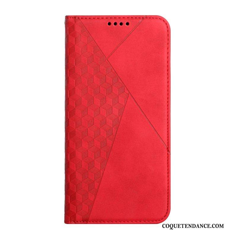 Flip Cover Samsung Galaxy S23 Ultra 5G Style Cuir Motif 3D