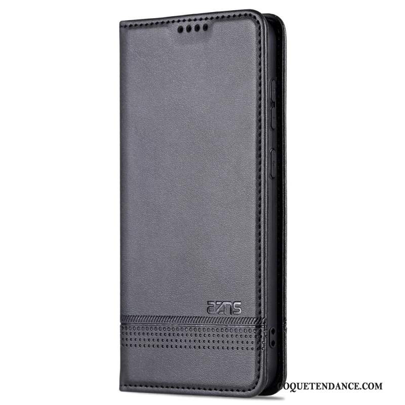 Flip Cover Samsung Galaxy S24 5G Effet Cuir AZNS