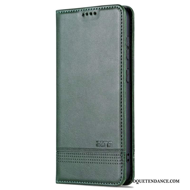 Flip Cover Samsung Galaxy S24 5G Effet Cuir AZNS