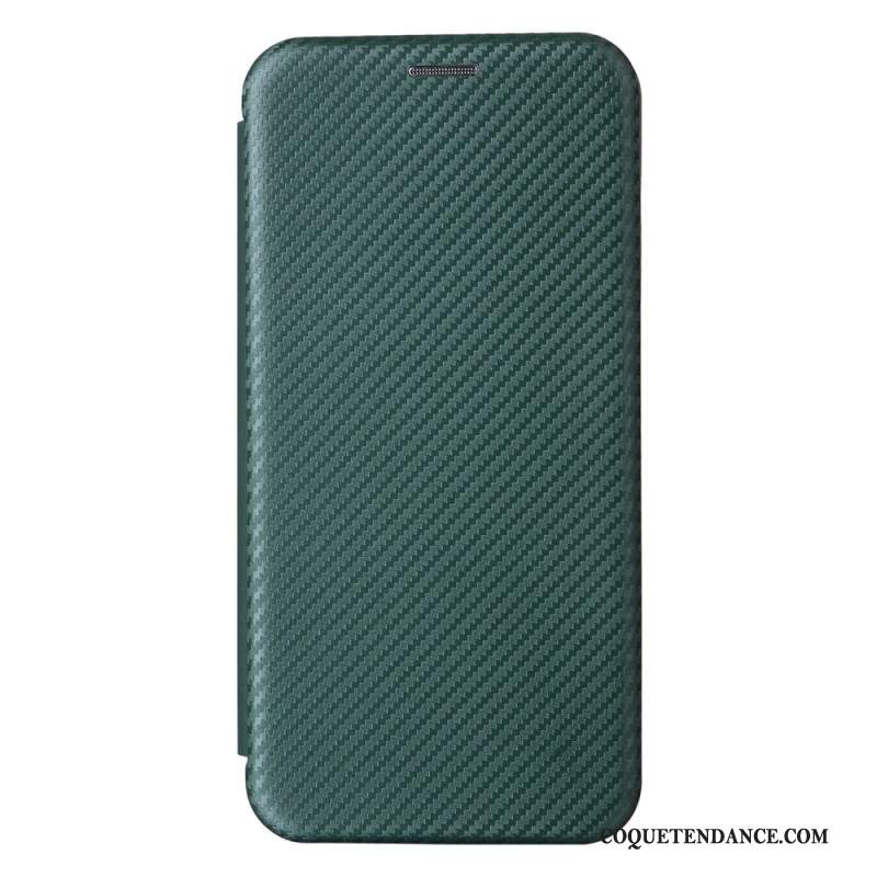 Flip Cover Samsung Galaxy S24 5G Fibre Carbone