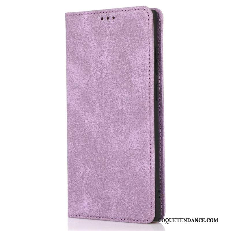 Flip Cover Samsung Galaxy S24 Ultra 5G Effet Daim