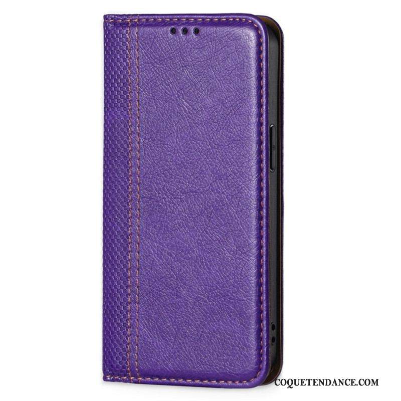 Flip Cover Sony Xperia 1 IV Simili Cuir Vintage