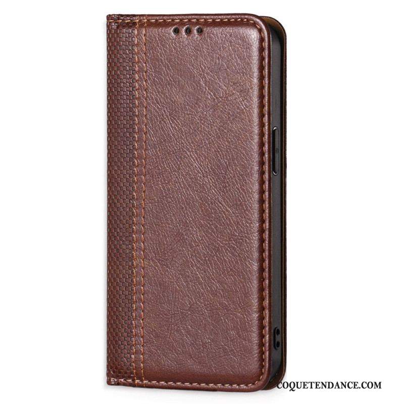 Flip Cover Sony Xperia 1 IV Simili Cuir Vintage