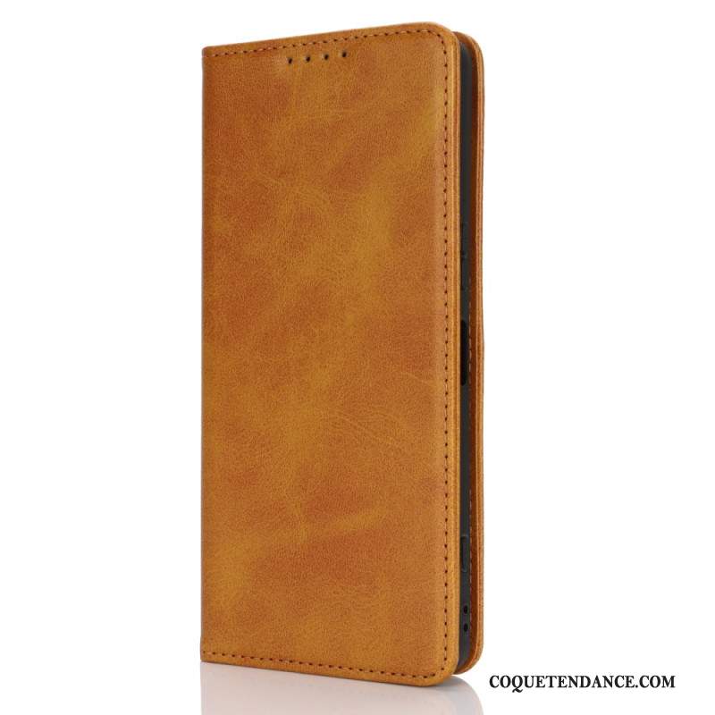 Flip Cover Sony Xperia 1 VI Cuir Fendu