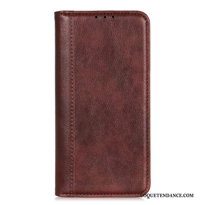 Flip Cover Sony Xperia 1 VI Cuir Fendu Vintage