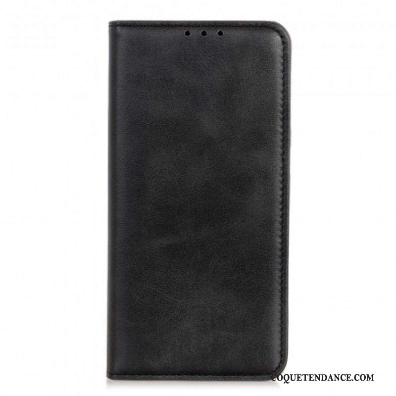 Flip Cover Sony Xperia 10 III Cuir Fendu Élégance