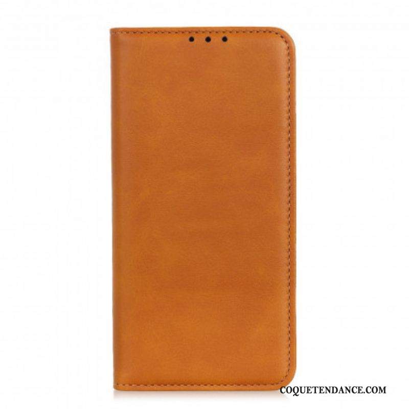 Flip Cover Sony Xperia 10 III Cuir Fendu Élégance