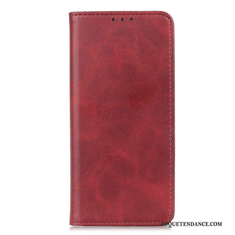 Flip Cover Sony Xperia 10 IV Cuir Fendu