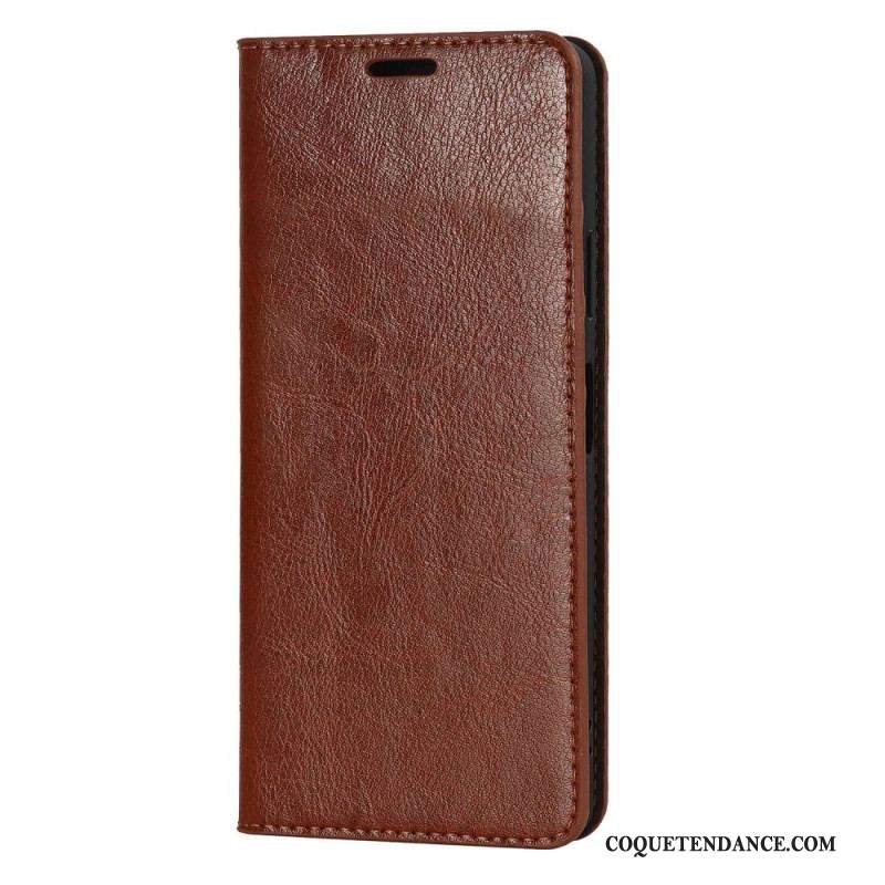 Flip Cover Sony Xperia 10 IV Cuir Véritable