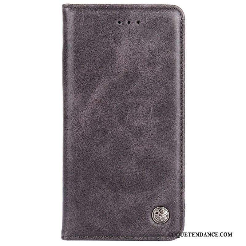 Flip Cover Sony Xperia 10 IV Simili Cuir Rivet Décoratif