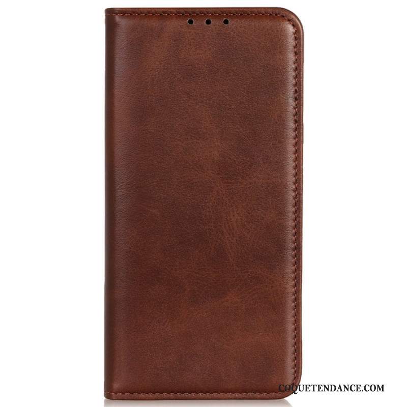 Flip Cover Sony Xperia 10 VI Cuir Fendu