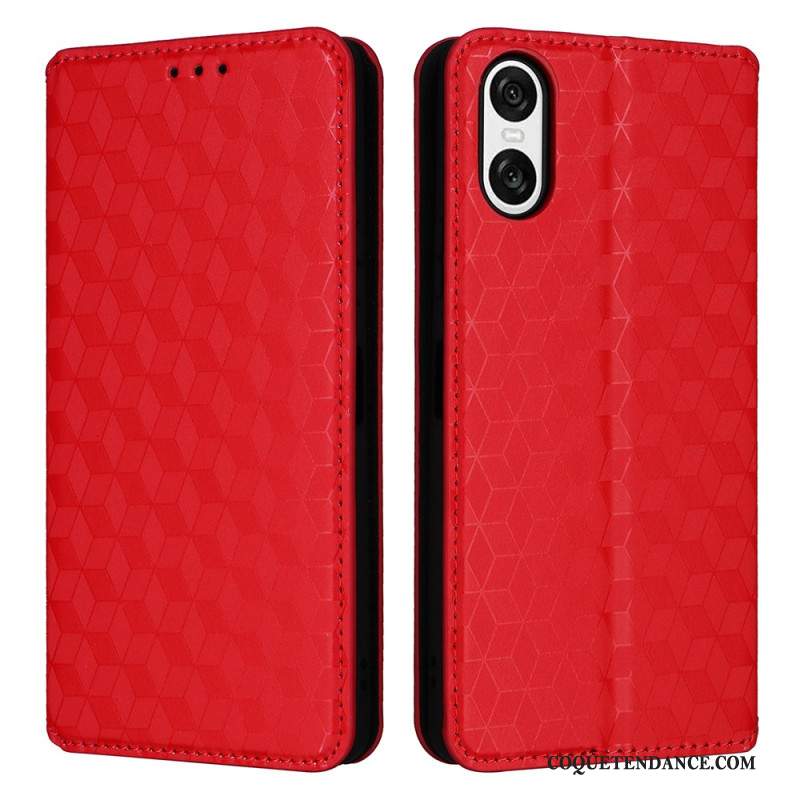 Flip Cover Sony Xperia 10 VI Losanges 3D