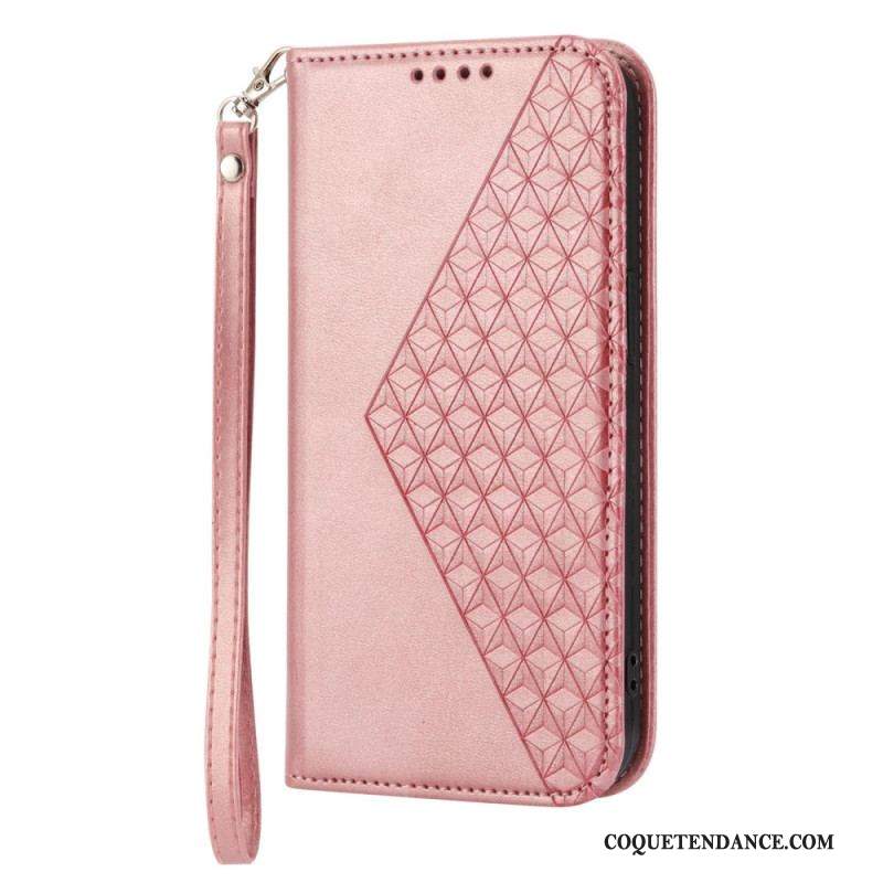 Flip Cover Sony Xperia 5 IV Style Cuir Motif 3D avec Lanière