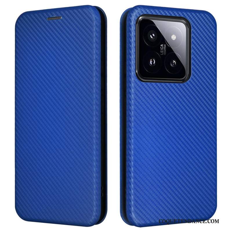 Flip Cover Xiaomi 14 Fibre Carbone