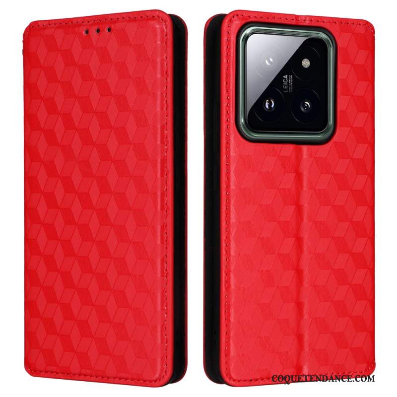 Flip Cover Xiaomi 14 Pro Cubes 3D