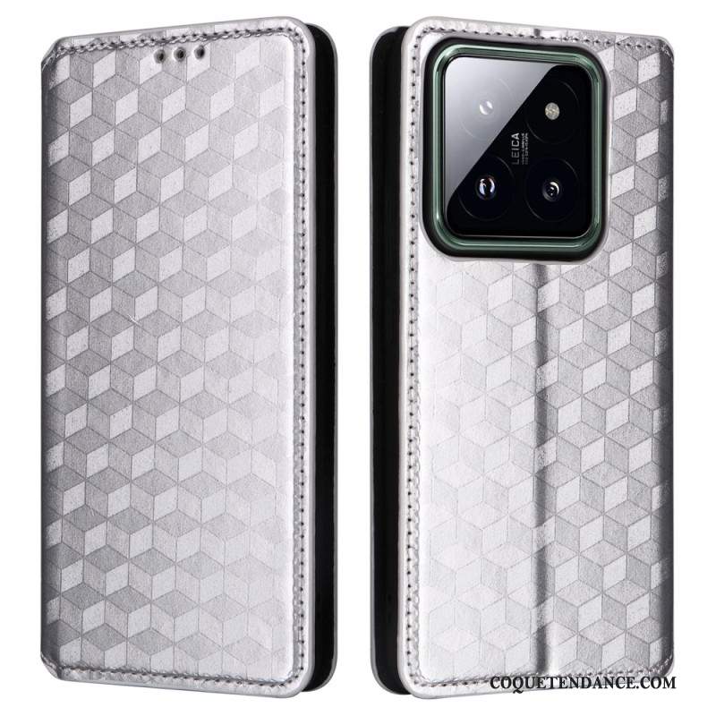 Flip Cover Xiaomi 14 Pro Cubes 3D