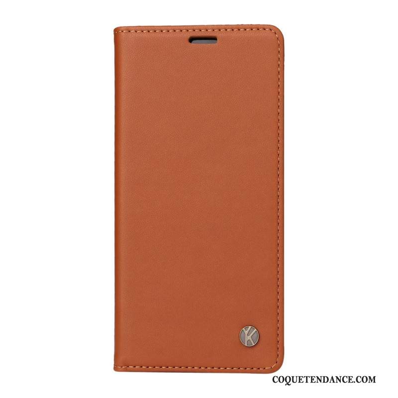 Flip Cover Xiaomi 14 Pro Style Cuir YIKATU