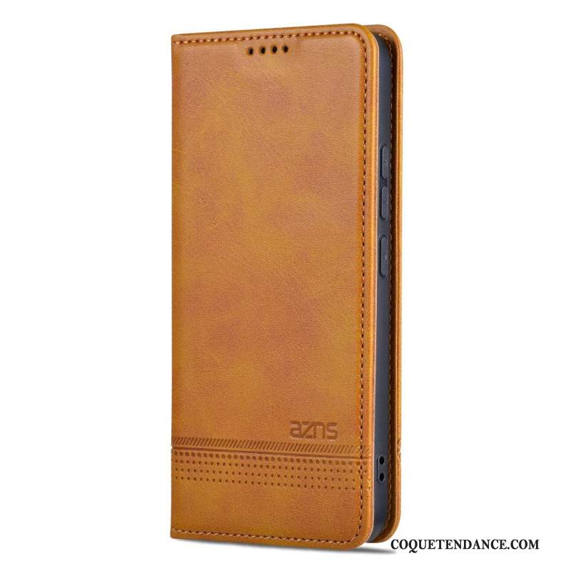 Flip Cover Xiaomi 14 Style Cuir AZNS