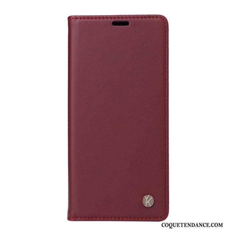 Flip Cover Xiaomi 14 Ultra Effet Cuir YIKATU