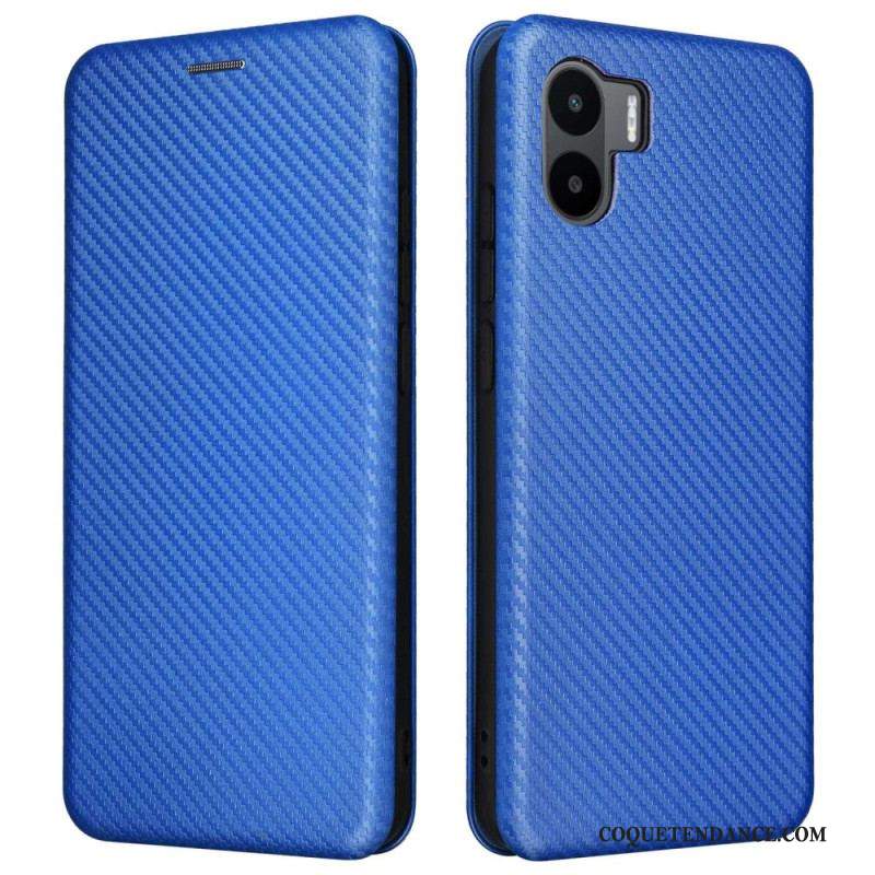 Flip Cover Xiaomi Redmi A1 Fibre Carbone