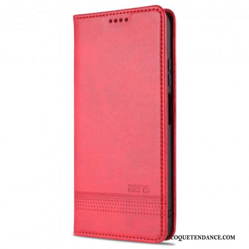 Flip Cover Xiaomi Redmi Note 10/10S/Poco M5s Style Cuir AZNS