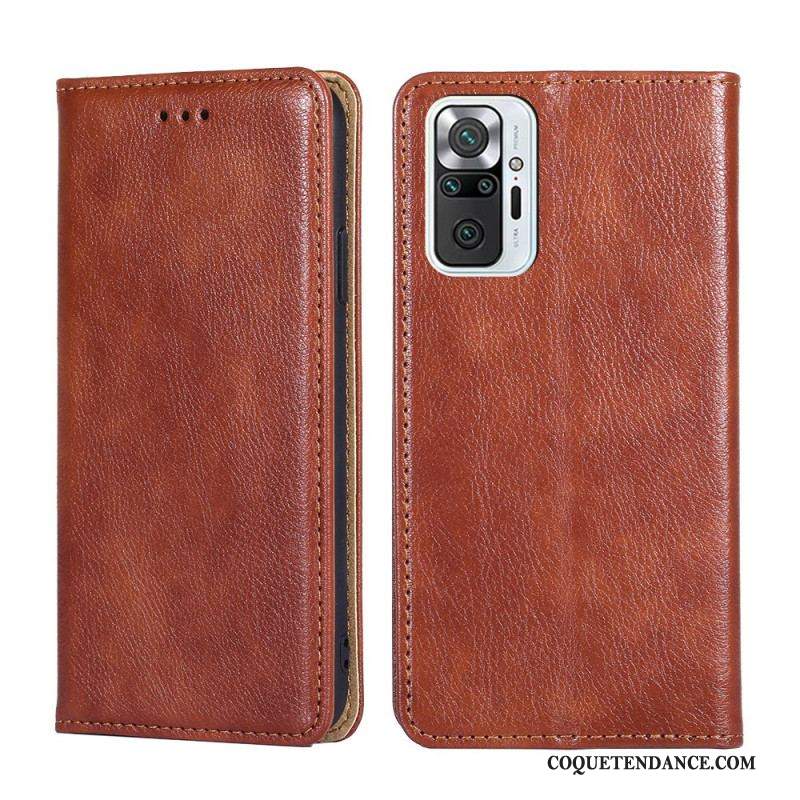 Flip Cover Xiaomi Redmi Note 10 Pro Style Cuir Vintage