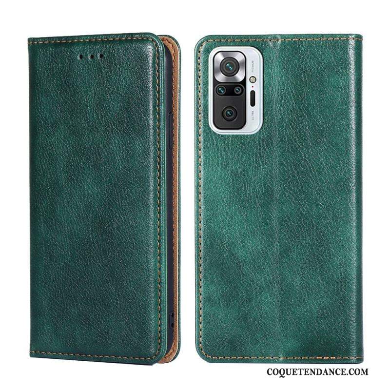 Flip Cover Xiaomi Redmi Note 10 Pro Style Cuir Vintage