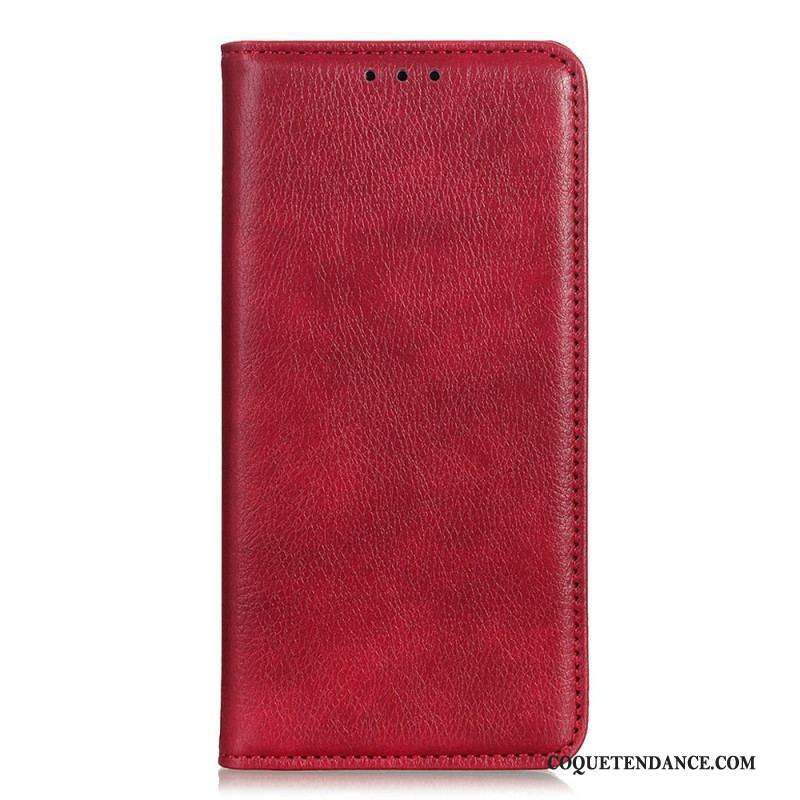 Flip Cover Xiaomi Redmi Note 11 / 11s  Cuir Litchi Fendu Texture