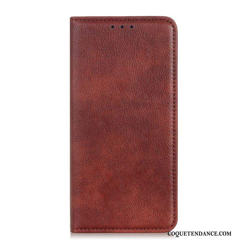 Flip Cover Xiaomi Redmi Note 11 Pro / Note 11 Pro 5G Cuir Fendu Litchi