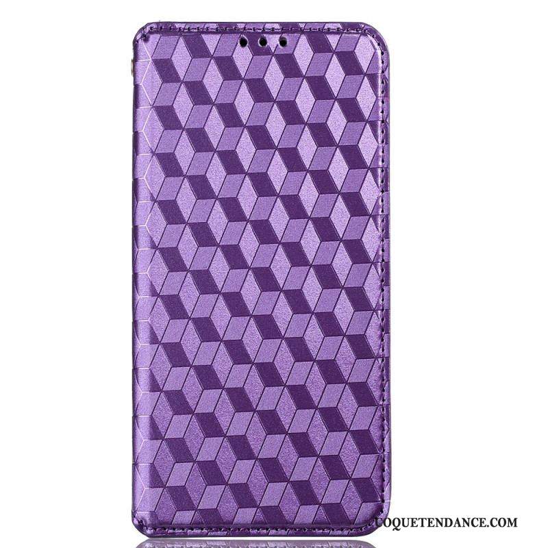 Flip Cover Xiaomi Redmi Note 11 Pro Plus 5G Effet Cuir Texture 3D