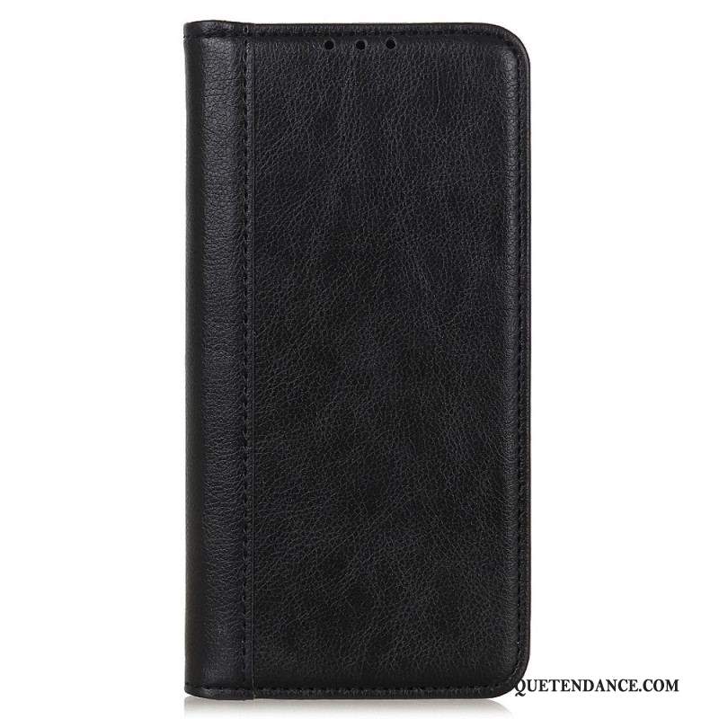 Flip Cover Xiaomi Redmi Note 12 4G Cuir Fendu Vintage