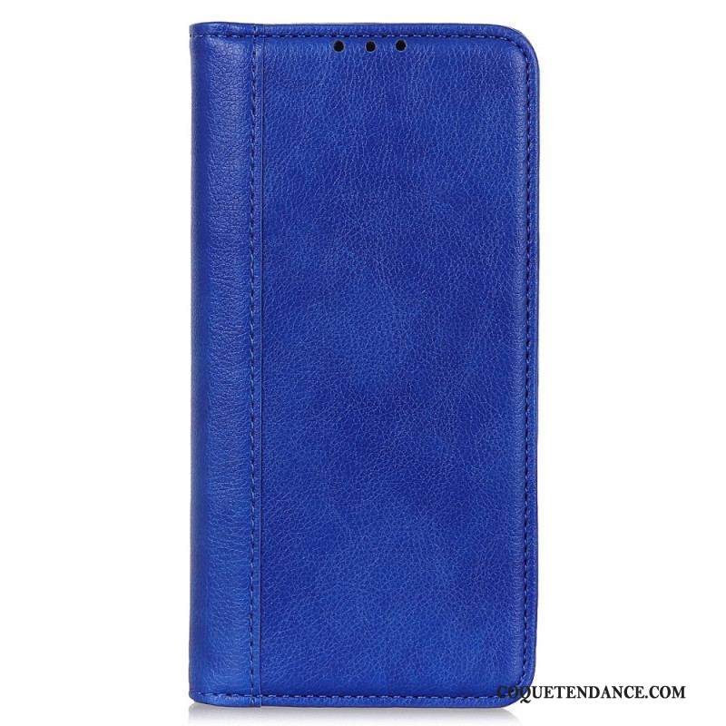 Flip Cover Xiaomi Redmi Note 12 4G Cuir Fendu Vintage