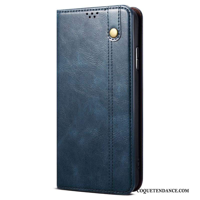 Flip Cover Xiaomi Redmi Note 12/Poco X5 5G Simili Cuir Ciré