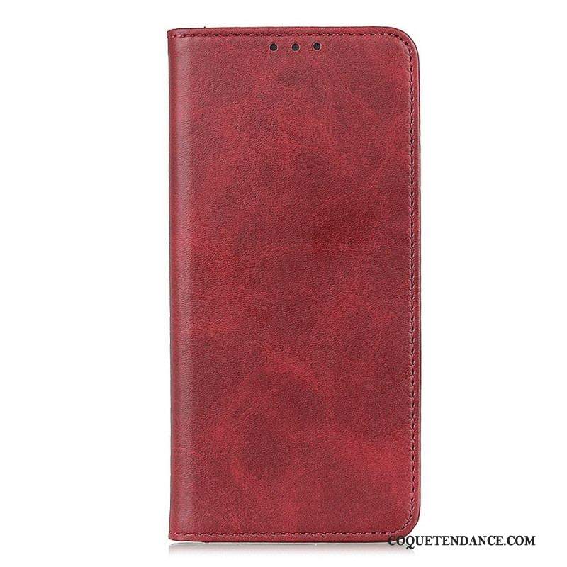 Flip Cover Xiaomi Redmi Note 12 Pro/Poco X5 Pro 5G Cuir Fendu Classique