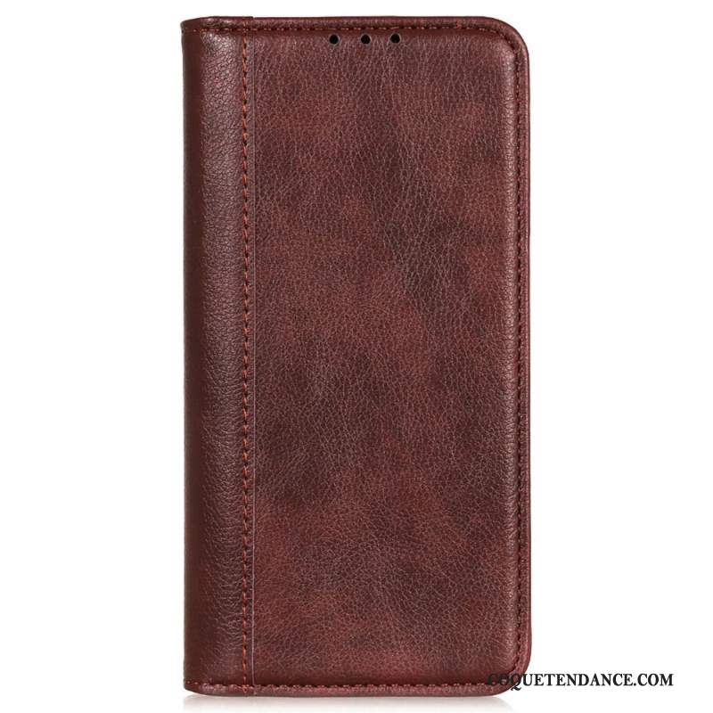 Flip Cover Xiaomi Redmi Note 13 4G Cuir Fendu