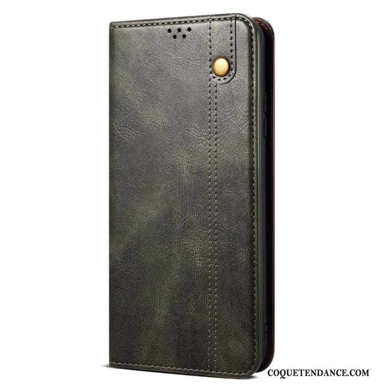 Flip Cover Xiaomi Redmi Note 13 4G Simili Cuir Ciré