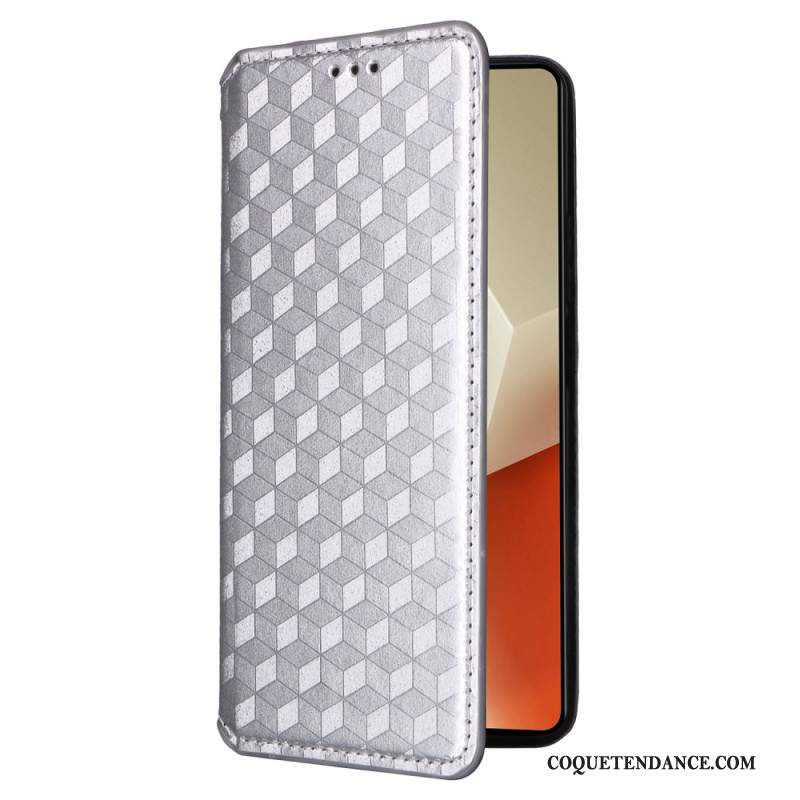 Flip Cover Xiaomi Redmi Note 13 5G Cubes 3D