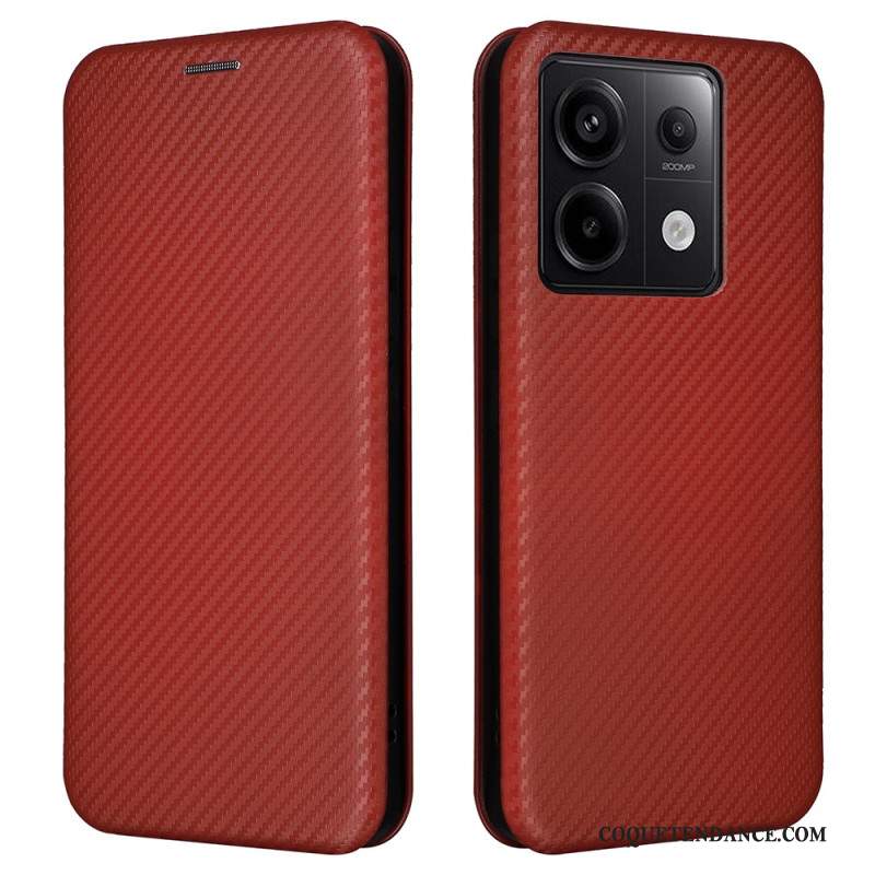 Flip Cover Xiaomi Redmi Note 13 5G Fibre Carbone