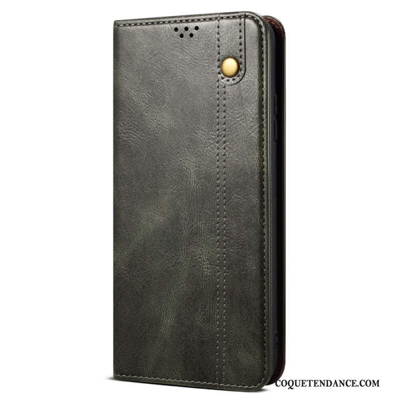 Flip Cover Xiaomi Redmi Note 13 5G Simili Cuir Ciré